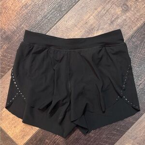 HeyNuts Black Athletic Running Shorts w/ Liner | Size S (4/6)